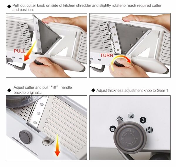 Adjustable Mandoline Slicer Professional Grater - Not sold in stores