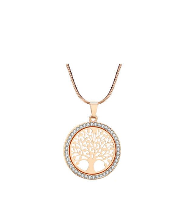 Hot Tree of Life Crystal Round Small Pendant Necklace Gold Silver Colors Bijoux Collier Elegant Women 3.jpg 640x640 3