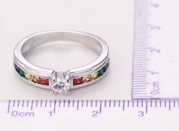 Jemmin New Arrival Simple Style Colorful Fine Crystal 925 Sterling Silver Ring For Women Female Party 1 e1547280943878