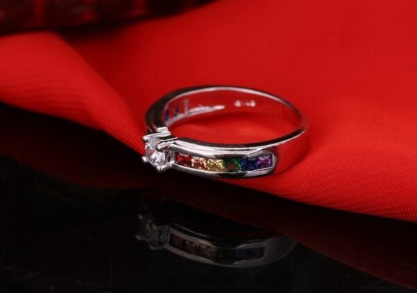 Jemmin New Arrival Simple Style Colorful Fine Crystal 925 Sterling Silver Ring For Women Female Party 4 e1547281009744