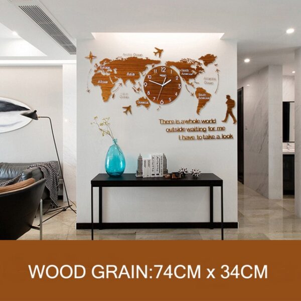 Large World Map Luminova Wall Clocks Modern Design 3D Digital Glow in Dark Hanging Clock Ultra 3.jpg 640x640 3