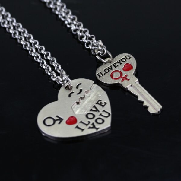 Love Key Necklace I love you creative accessories pendant present gift 8