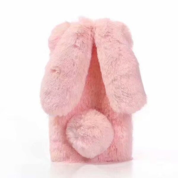 Matahum nga Rabbit Ears Fur Plush Phone Case Para sa iPhone X XR XS Max 7 8 Plus 19.jpg 640x640 19