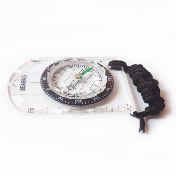 LumiParty Professional Mini Compass Map Scale Ruler Multifunctional Equipment Outdoor Hiking Camping Survival bussola brujula 3