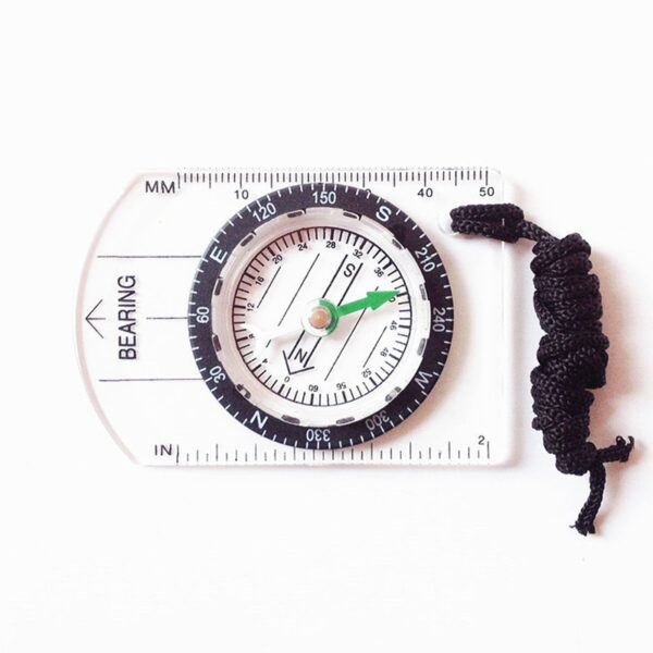 LumiParty Professional Mini Compass Map Scale Ruler Multifunctional Equipment Outdoor Hiking Camping Survival bussola brujula