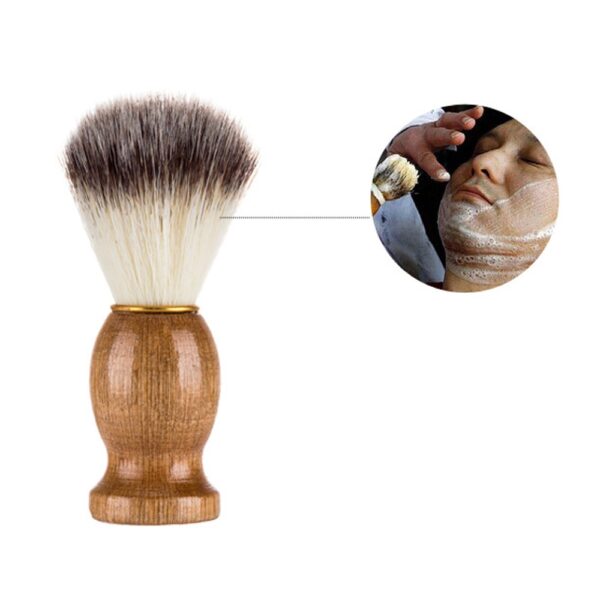 Makeup BrushesMen Shaving Bear Brush Best Badger Hair Shave Wood Handle Razor Barber Tool Shaving Brush 3