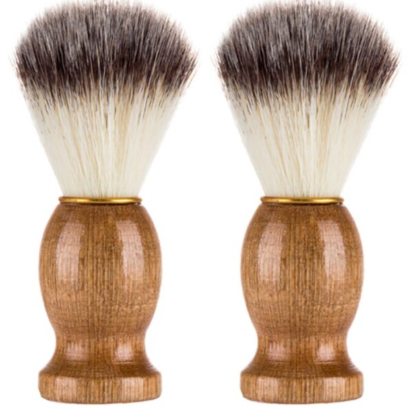 Makeup BrushesMen Shaving Bear Brush Best Badger Hair Shave Wood Handle Razor Barber Tool Shaving Brush 5
