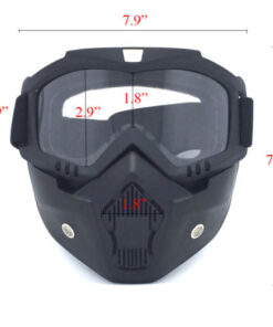 Modular Helmets Face Mask Detachable Goggles Mouth Filter Guard Winter Snow Sports Ski Snowboard Snowmobile Glasses 2