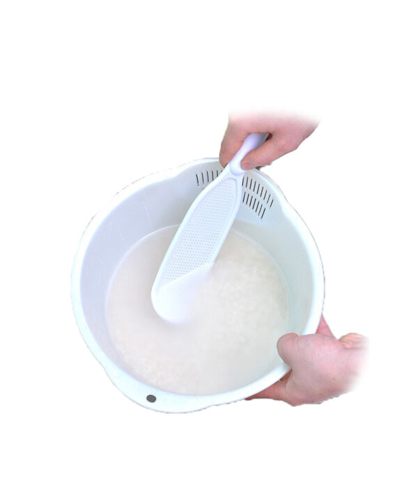 Multi functional Wash rice device manual drainer strainer Cleaning Rice Bean Sieve Hands free kitchen supplies 4 1