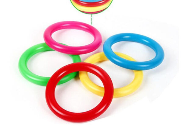 NEW Hoop Ring Toss Plastic Ring Toss Quoits Garden Game Pool Toy Outdoor Fun Set 2017 3