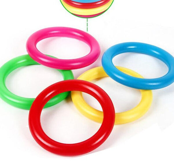 NEW Hoop Ring Toss Plastic Ring Toss Quoits Garden Game Pool Toy Outdoor Fun Set 2017 3