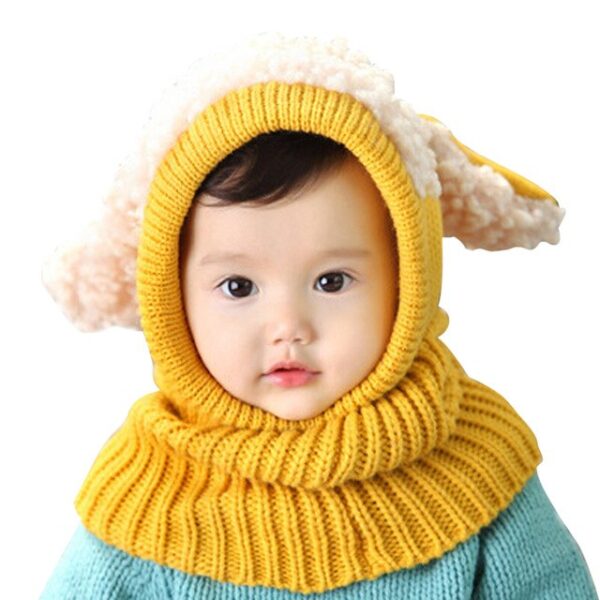 NIBESSER Kids Winter Hats Girls Boys Children Crochet Warm Caps Scarf Set Kids Baby Bonnet Cartton 2.jpg 640x640 2