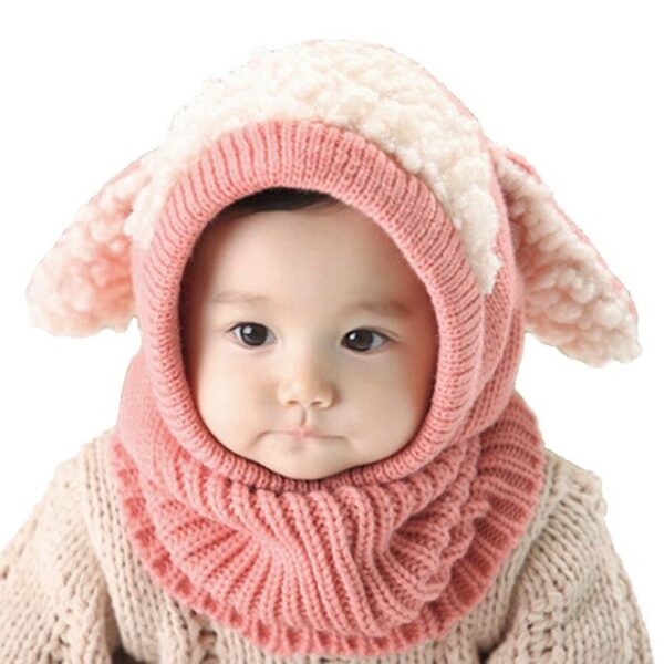 NIBESSER Kids Winter Hats Girls Boys Children Crochet Warm Caps Scarf Set Kids Baby Bonnet Cartton 3.jpg 640x640 3