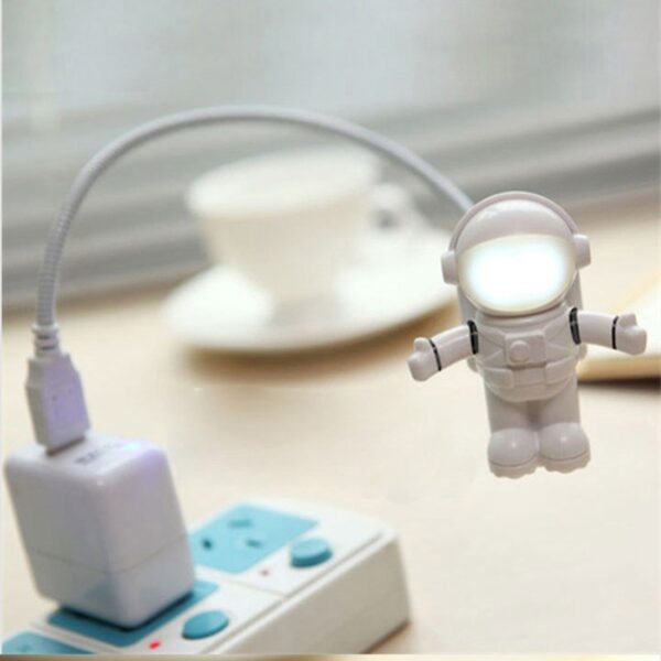 New Style Cool New Astronaut Spaceman USB LED Adjustable Night Light For Computer PC Lamp Desk 1