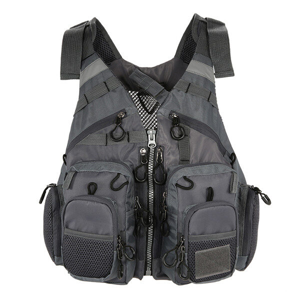Outdoor Sport Fishing Life Vest Men Breathable Swimming Life Jacket Safety Waistcoat Survival Utility Vest