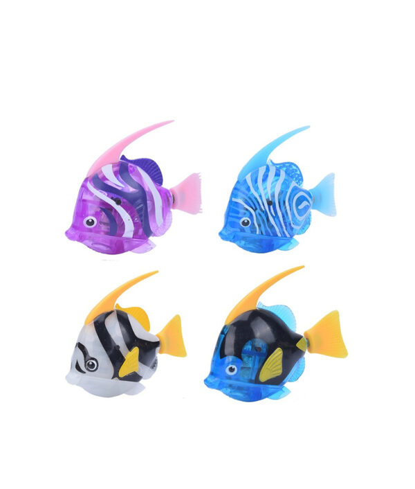 Pet Swimming Fish Toy Electronic Fish Ornanments Robot Rubber Aquatic Decor With Screwdriver 5 1
