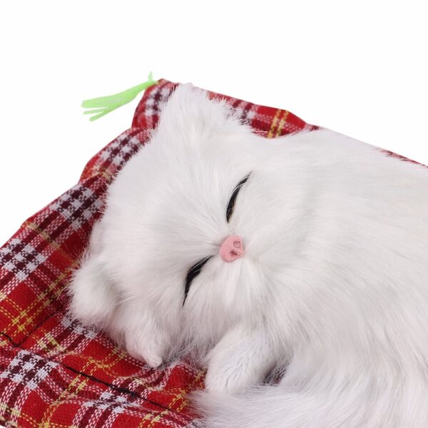 Plush Toys Lovely Simulation Doll Plush Animal Cats Sleeping Dulaan Tinuod nga Kinabuhi Plush with Sound Toy 1