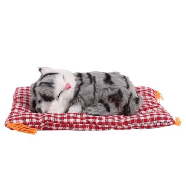 Plush Toys Lovely Simulation Doll Plush Animal Cats Sleeping Dulaan Tinuod nga Kinabuhi Plush with Sound Toy 2