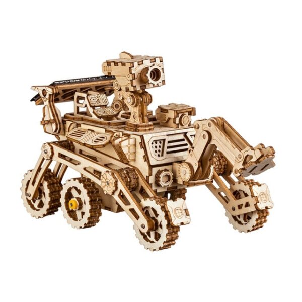 Robotime Wooden Solar Energy Powered 3D Moveable Space Hunting DIY Model Building Creative Toy Gift