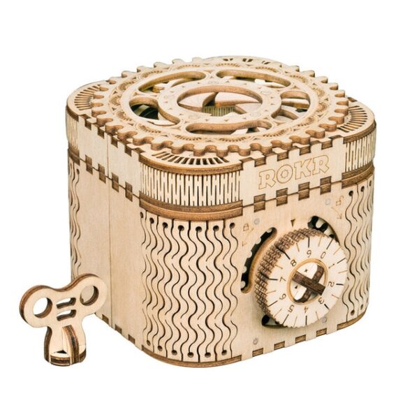 Robud mehanički model "uradi sam" 3D drvena puzzle igra Treasure Box Kalendar Model igračaka Poklon za dječake 1.jpg 640x640 1