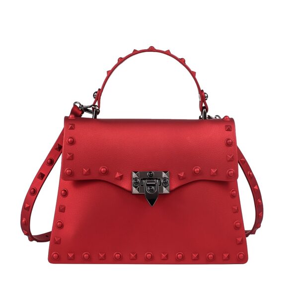 SUNNY BEACH Brand Luxury Rivets Handbags Women Bag Matte Jelly Stud Bag Tote Bag Designer Purse