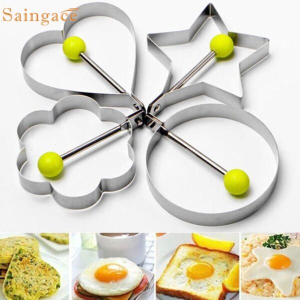 Stainless Steel Fried Egg Shaper Pancake Mould Mold Mga Himan sa Pagluto sa Kusina 3