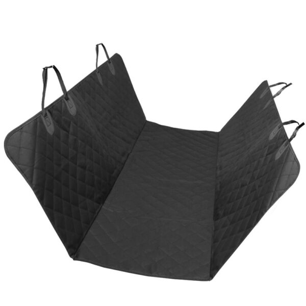 TIROL Luxury Black Waterproof Nonslip Backing Car Pet Seat Cover Hammock Convertible for Cars Trucks and 4