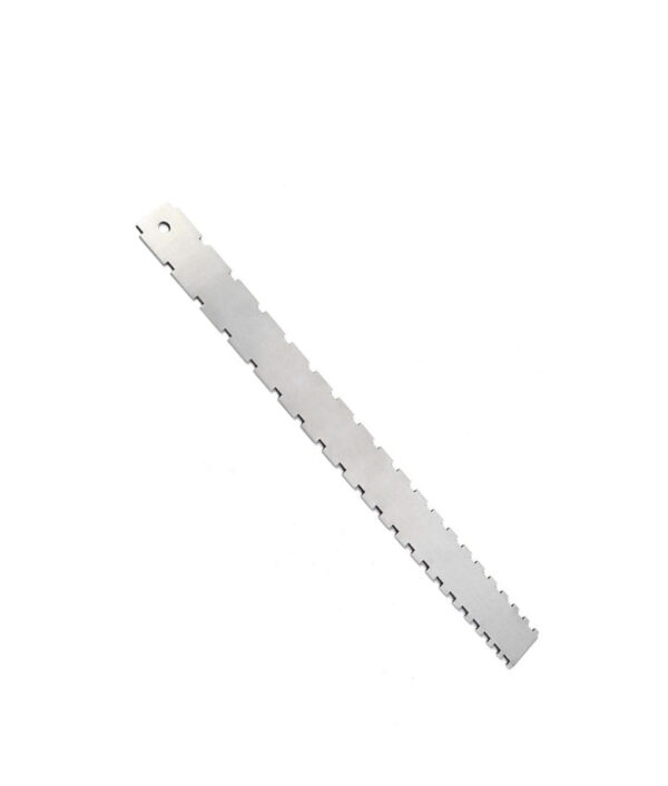 TSAI Stainless Steel Guitar Straight Edge Measure Tool For Electric Guitars Neck Notched Fretboard and Frets 1 1