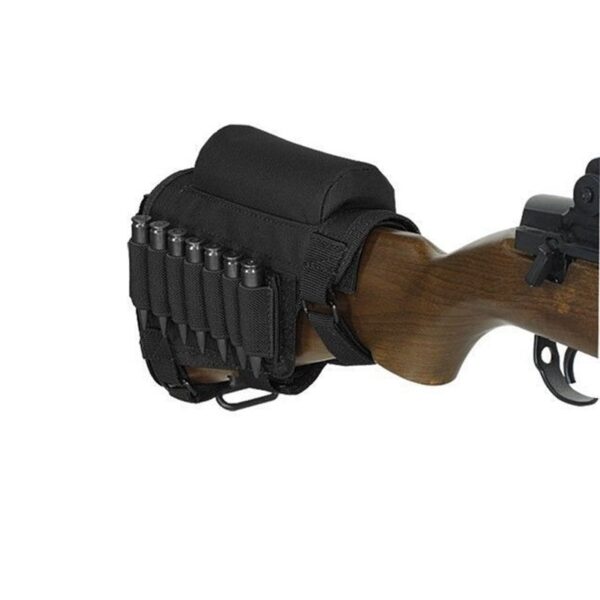 Tactical Buttstock Rifle Cheek Rest Pouch Riser Pad Ammo Cartridges Holder Carrier Pouch Round Shell Cartridge 2