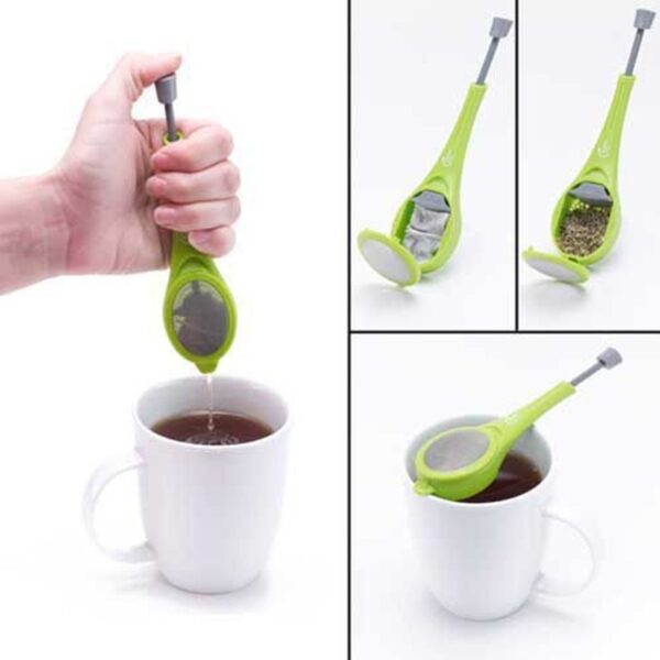 Tea Infuser Gadget Press Food Grade Silicone Coffee Tea Strainer Kitchen Tools Kitchen Accessories 2018 3