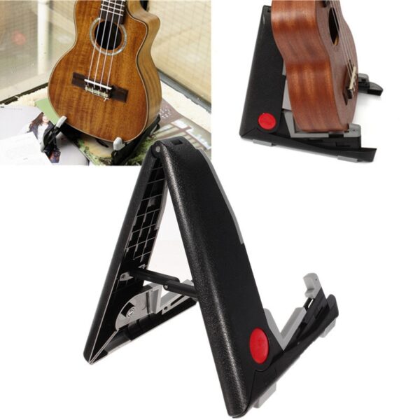 Universal Portable Floor Stand Holder Folding Acoustic Bass Musical Instruments Frame Ukulele Plastic Rack Guitar Accessories