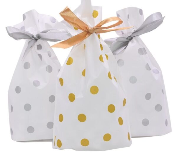 Wedding Favors Cute Bow Tie Stripe Cookie Candy Gift Bags for Candy Biscuits Snack Baking Package 2 e1548940726442