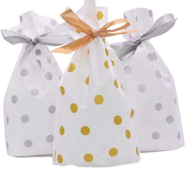 Wedding Favors Cute Bow Tie Stripe Cookie Candy Gift Bags for Candy Biscuits Snack Baking Package 2 e1548940726442