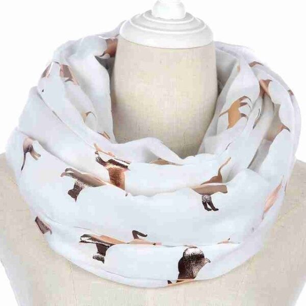 Winfox Fashion Black Pink Grey Navy Scarf Wanita Wanita Foil Mengkilap Emas Metallic Cat Scarf Wrap 8.jpg 640x640 8