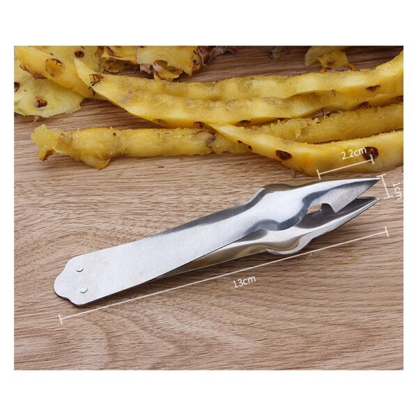 YIBO 1PC Stainless Steel Pineapple Slicer Eye Seed Remover Multifuctional Clip Fruit Vegetable Clip Tool Home 1