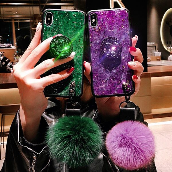 Yubocent Diamond Crystal Kickstand Phone Case For iPhone Xs max 6s 7plus Xr X Luxury Glitter 3