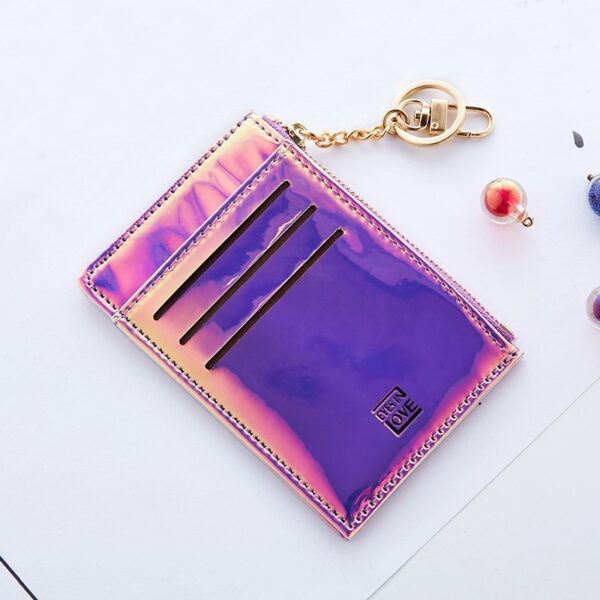 eTya New Women Wallets Fashion Female Laser Purse PU Leather Wallet Coin Credit Card Holder Soft 1