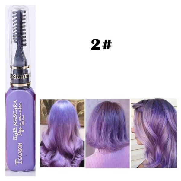 13 colori Una tinta per capelli Tintura temporanea Non tossica Fai da te Colore per capelli Mascara Lavabile Uno 1.jpg 640x640 1