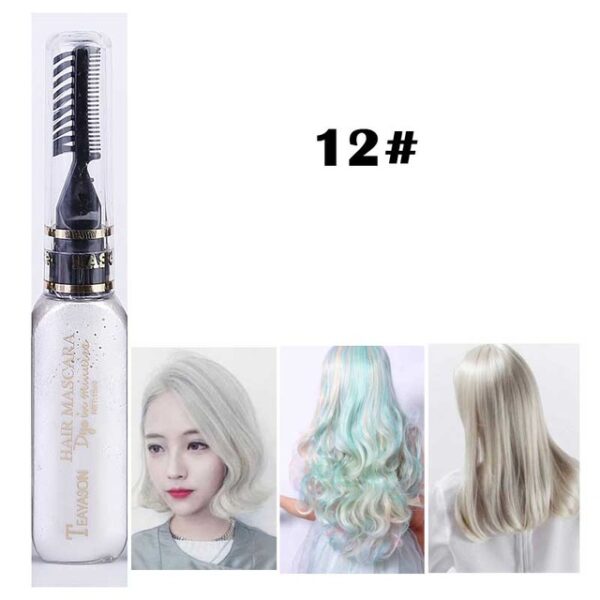 13 Colors One Off Pewarna Rambut Sementara Non Toxic DIY Warna Rambut Maskara Bisa Dicuci 11.jpg 640x640 11