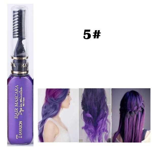 13 Colors One Off Pewarna Rambut Sementara Non Toxic DIY Warna Rambut Maskara Bisa Dicuci 4.jpg 640x640 4