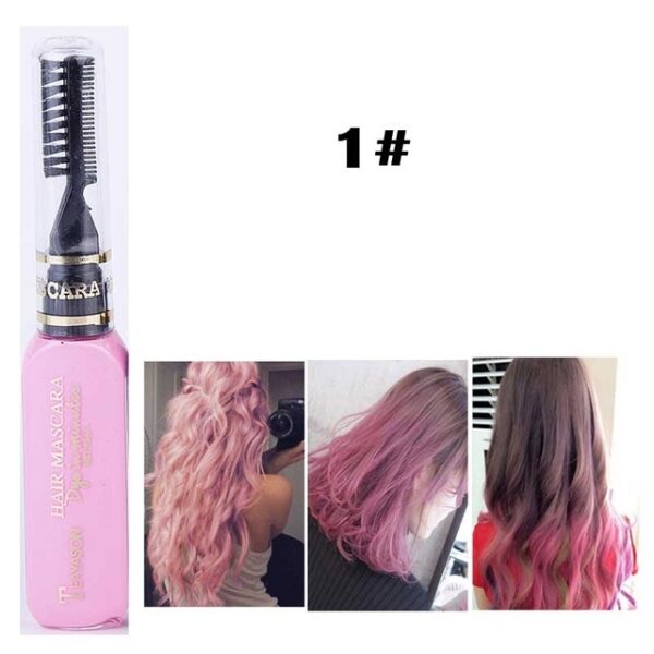 13 Colors One off Hair Color Dye Temporary Non toxic DIY Hair Color Mascara Washable