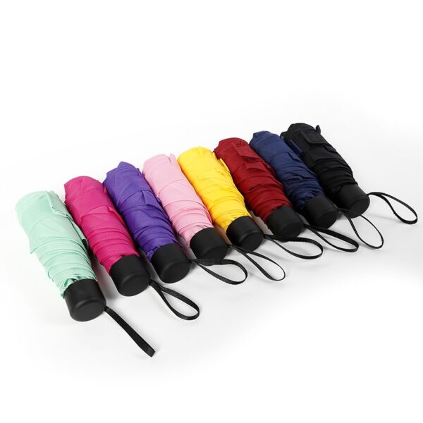 180g Gagmay nga Fashion Folding Umbrella Rain Women Regalo Mga Lalaki Mini Pocket Parasol Girls Anti UV Waterproof 5