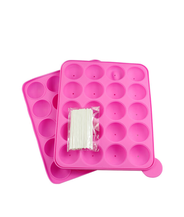 1PCS 20 Hole Silicone Tray Pop Cake Stick Mould Lollipop Party Cupcake Baking Mold Ice Tray 1