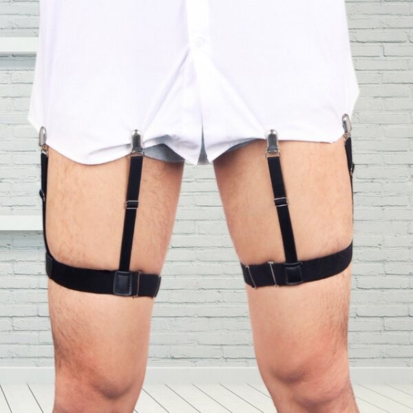 2 Pcs Men Shirt Stays Belt with Non slip Locking Clips Keep Shirt Tucked Leg Thigh 1.jpg 640x640 1