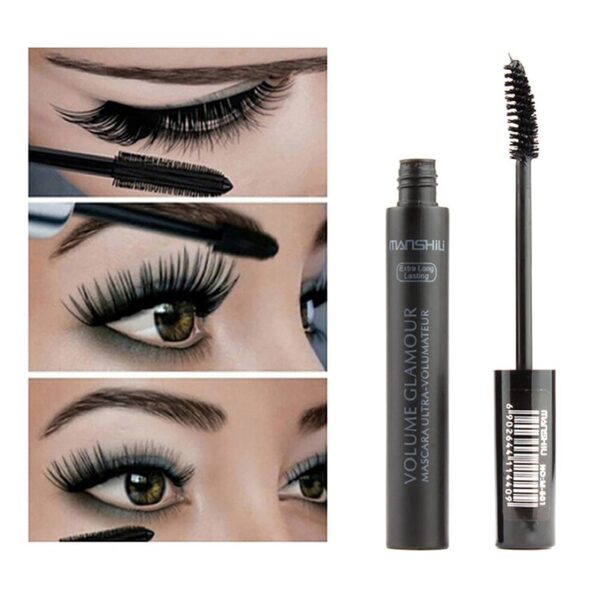 2017 Faisean Brand Makeup Uiscedhíonach 3D Snáithín Eye Lashes Síneadh Mascara Fabhraí Tlú Fada Cosmaidí Peann 3