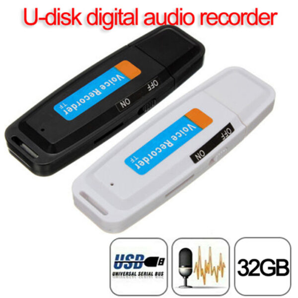 2018 جدید U Disk Digital Audio Voice Recorder شارژر قلم USB Flash Drive تا 32GB 2 1