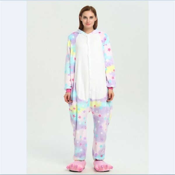 2018 Wholesale Animal Kigurumi Stitch Star Unicorn Pikachu Onesie Adult Unisex Cosplay Costume Pajamas Sleepwear For 11.jpg 640x640 11