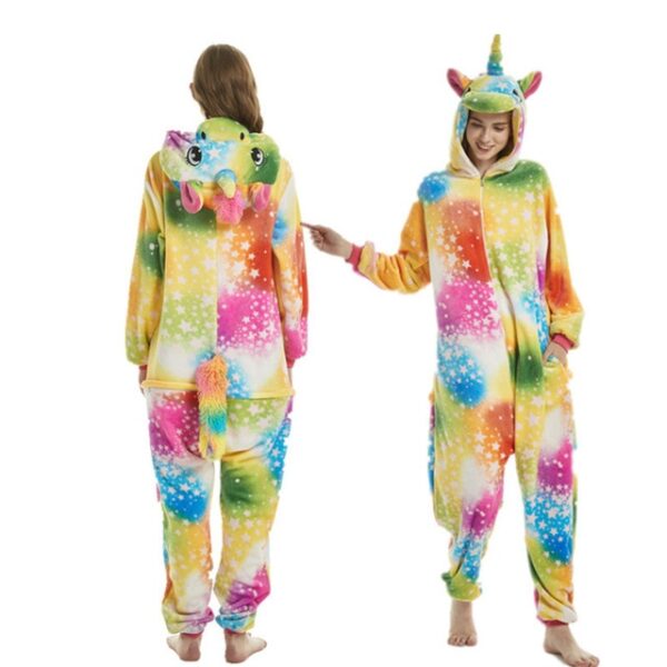 2018 Wholesale Animal Kigurumi Stitch Star Unicorn Pikachu Onesie Adult Unisex Cosplay Costume Pajamas Sleepwear For 16.jpg 640x640 16