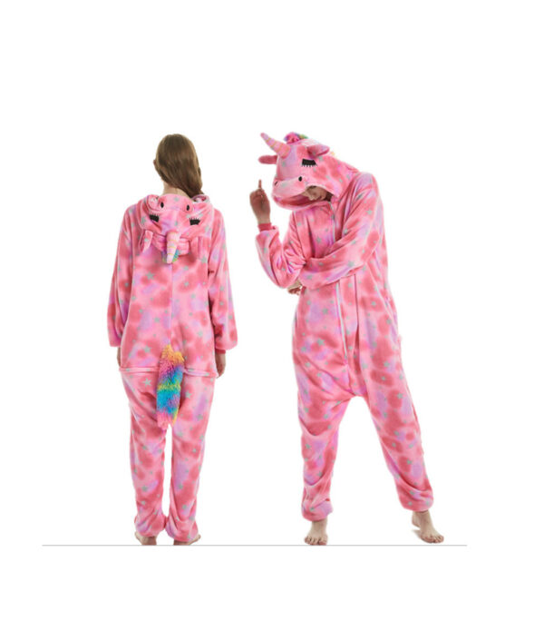 2018 Wholesale Animal Kigurumi Stitch Star Unicorn Pikachu Onesie Adult Unisex Cosplay Costume Pajamas Sleepwear Para sa 2 1