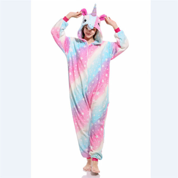 2018 Wholesale Animal Kigurumi Stitch Star Unicorn Pikachu Onesie Adult Unisex Cosplay Costume Pajamas Sleepwear Para sa 21.jpg 640x640 21